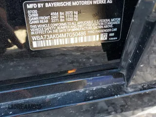 2021 BMW 2 Series 228i xDrive with VIN WBA73AK04M7G50486, listed as a Copart auction lot 72685283 with 12,326 mi miles. Bid and sale history available at carsss.com. Image 12.