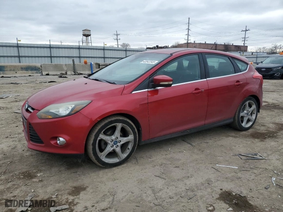 2012 Ford Focus Titanium with VIN 1FAHP3N22CL127030, listed as a Copart auction lot 43542345 with 99,277 mi miles and Salvage Title. Bid and sale history available at carsss.com. Image 1.