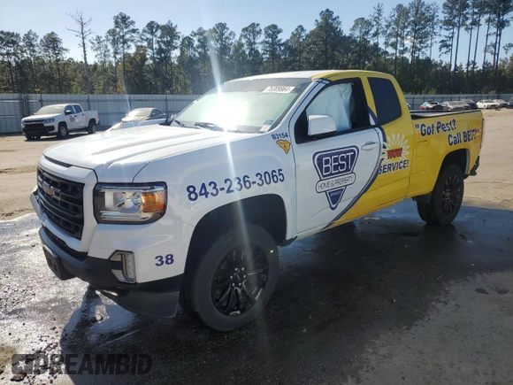 2022 GMC Canyon 2WD Elevation with VIN 1GTH5CEN2N1194249, listed as a Copart auction lot 75309964 with 0 mi miles and Salvage Title. Bid and sale history available at carsss.com. Image 1.