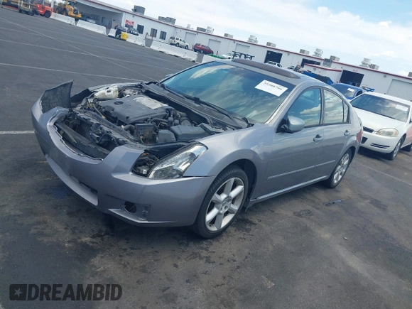 2008 Nissan Maxima 3.5 SL with VIN 1N4BA41EX8C832193, listed as a IAAI auction lot 39388766 with 194,612 mi miles. Bid and sale history available at carsss.com. Image 2.
