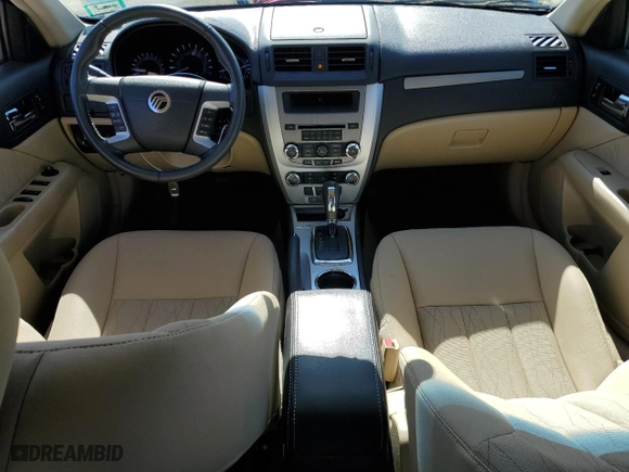 2010 Mercury Milan with VIN 3MEHM0HA4AR665746, listed as a Copart auction lot 47344825 with 10,404 mi miles and Salvage Title. Bid and sale history available at carsss.com. Image 8.