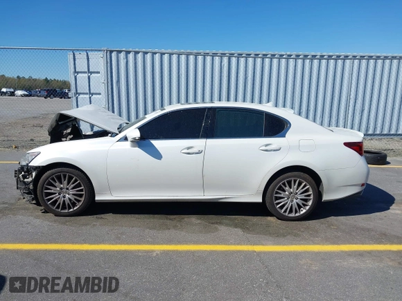 2013 Lexus GS with VIN JTHCE1BLXD5018542, listed as a IAAI auction lot 41835538 with 150,472 mi miles. Bid and sale history available at carsss.com. Image 14.