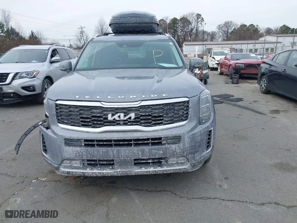 2022 Kia Telluride SX with VIN 5XYP5DHC9NG232524, listed as a IAAI auction lot 41394659 with 41,027 mi miles. Bid and sale history available at carsss.com. Image 12.
