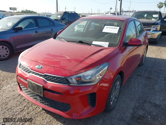 2020 Kia Rio LX with VIN 3KPA24AD2LE327986, listed as a IAAI auction lot 41978584 with 31,998 mi miles. Bid and sale history available at carsss.com. Image 2.