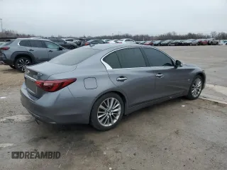 2018 Infiniti Q50 Luxe with VIN JN1EV7AP4JM367007, listed as a Copart auction lot 43413255 with 90,694 mi miles and Salvage title. Bid and sale history available at DreamBid. Image 3.