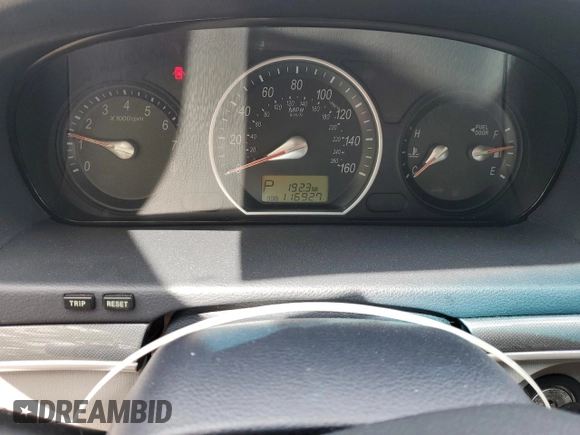 2006 Hyundai Sonata GLS with VIN 5NPEU46F16H054495, listed as a Copart auction lot 56177335 with 116,927 mi miles and Salvage Title. Bid and sale history available at DreamBid. Image 9.