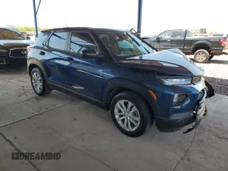 2021 Chevrolet TrailBlazer LS with VIN KL79MMS26MB112567, listed as a Copart auction lot 66202914 with 24,435 mi miles and Salvage Title. Bid and sale history available at DreamBid. Image 4.