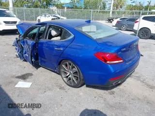2019 Genesis G70 Advanced with VIN KMTG34LE2KU022342, listed as a IAAI auction lot 41806699 with 49,250 mi miles and . Bid and sale history available at DreamBid. Image 3.