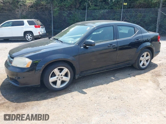 2013 Dodge Avenger SXT with VIN 1C3CDZCB0DN680997, listed as a IAAI auction lot 42845870 with 154,214 mi miles and . Bid and sale history available at DreamBid. Image 2.