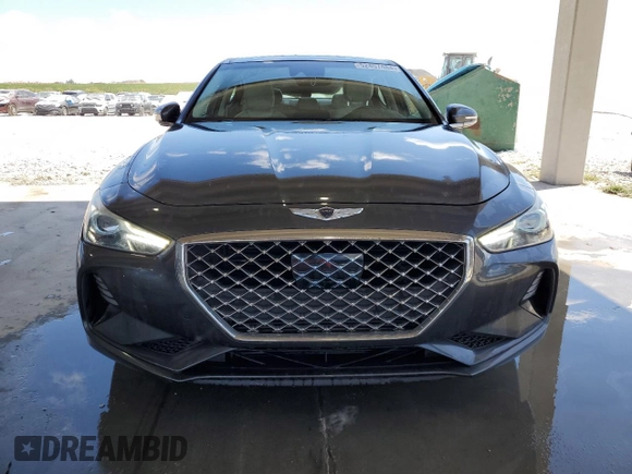 2019 Genesis G70 2.0T Advanced with VIN KMTG34LA2KU035041, listed as a Copart auction lot 52457484 with 43,490 mi miles and Salvage Title. Bid and sale history available at carsss.com. Image 5.