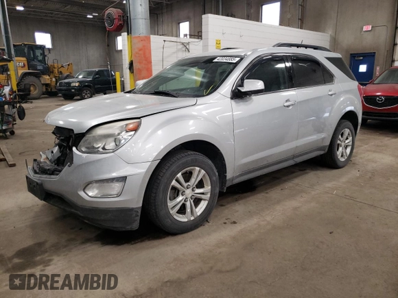 2016 Chevrolet Equinox LT z VIN 2GNALCEK3G6255497, wystawiony jako Copart lot #42034885 z przebiegiem 118 931 mil mil oraz Nie do naprawy • Non repairable. Historia ofert i sprzedaży dostępna na DreamBid. Obrazek 1.