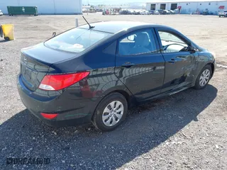 2016 Hyundai Accent SE with VIN KMHCT4AE1GU134696, listed as a IAAI auction lot 42046203 with 186,925 mi miles. Bid and sale history available at carsss.com. Image 4.