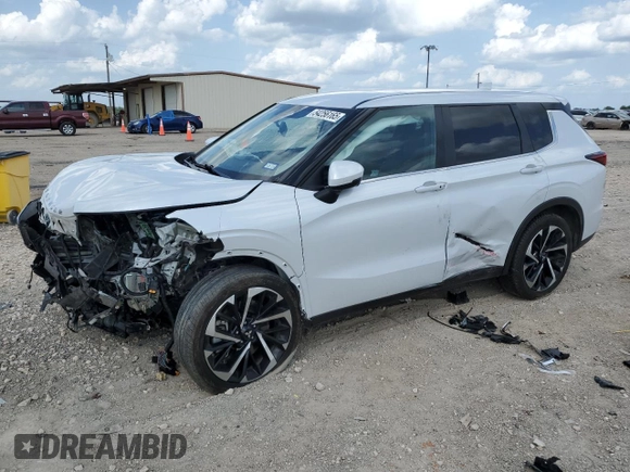 2023 Mitsubishi Outlander SE z VIN JA4J3UA83PZ061933, wystawiony jako Copart lot #54256165 z przebiegiem 34 625 mil mil oraz Szkoda całkowita • Salvage title. Historia ofert i sprzedaży dostępna na DreamBid. Obrazek 1.