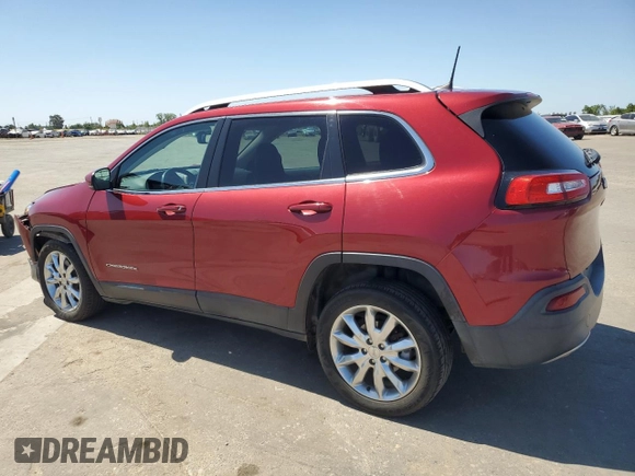 2016 Jeep Cherokee Limited with VIN 1C4PJLDBXGW281885, listed as a Copart auction lot 57126395 with 90,100 mi miles and Salvage title. Bid and sale history available at DreamBid. Image 2.