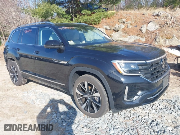 2024 Volkswagen Atlas SEL Premium R-Line z VIN 1V2FR2CAXRC571571, wystawiony jako IAAI lot #41876241 z przebiegiem 14 652 mil mil oraz . Historia ofert i sprzedaży dostępna na DreamBid. Obrazek 1.