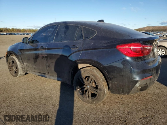 2015 BMW X6 xDrive50i with VIN 5UXKU6C52F0F94480, listed as a Copart auction lot 41539505 with 148,175 mi miles and Salvage Title. Bid and sale history available at carsss.com. Image 2.