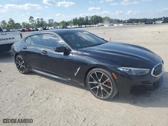 2022 BMW 8 Series 840i with VIN WBAGV2C07NCH63534, listed as a Copart auction lot 74443014 with 12,838 mi miles and Non Repairable. Bid and sale history available at carsss.com. Image 4.
