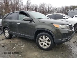 2011 Kia Sorento LX with VIN 5XYKT3A13BG112197, listed as a Copart auction lot 47756195 with 214,323 mi miles and Salvage Title. Bid and sale history available at carsss.com. Image 4.