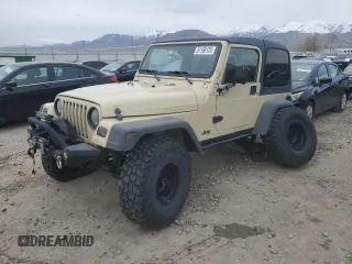 2001 Jeep Wrangler Sport z VIN 1J4FA49S71P312113, wystawiony jako Copart lot #51168125 z przebiegiem 120 683 mil mil oraz Szkoda całkowita • Salvage title. Historia ofert i sprzedaży dostępna na DreamBid. Obrazek 1.