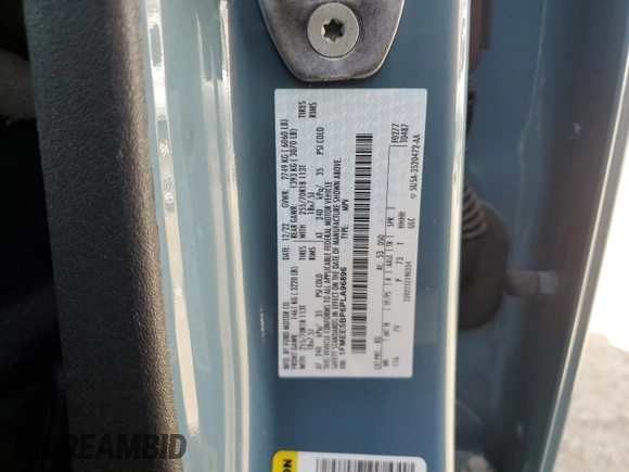 2023 Ford Bronco z VIN 1FMEE5BP6PLA96896, wystawiony jako Copart lot #50377215 z przebiegiem 29 407 mil mil oraz Szkoda całkowita • Salvage title. Historia ofert i sprzedaży dostępna na DreamBid. Obrazek 13.