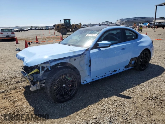 2024 BMW M2 with VIN 3MF13DM08R8E56146, listed as a Copart auction lot 66716824 with 782 mi miles and Salvage Title. Bid and sale history available at carsss.com. Image 1.
