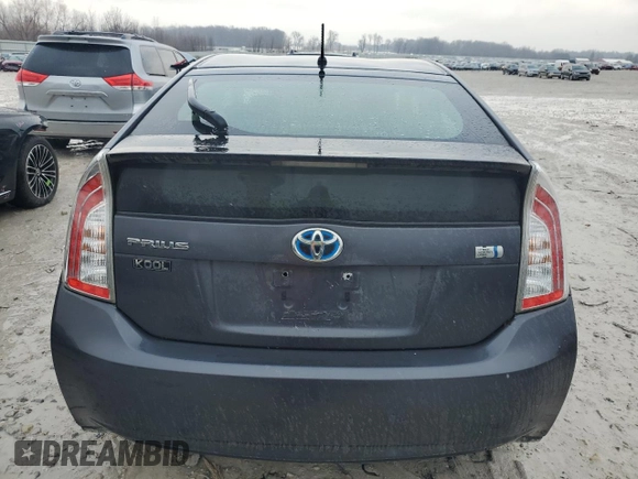 2012 Toyota Prius One with VIN JTDKN3DU7C1614826, listed as a Copart auction lot 46750225 with 251,474 mi miles and Clean Title. Bid and sale history available at carsss.com. Image 6.