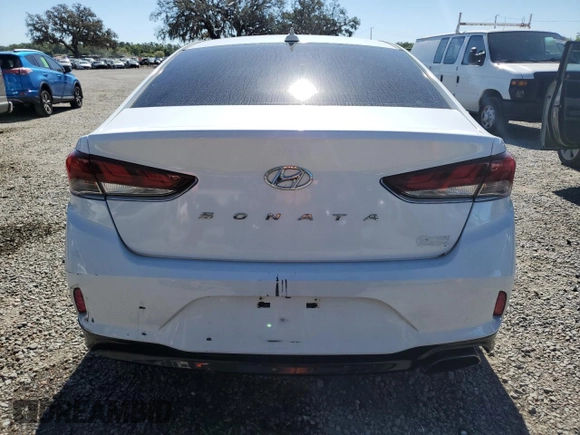 2018 Hyundai Sonata Sport Plus with VIN 5NPE34AF3JH601091, listed as a Copart auction lot 49747985 with 160,402 mi miles and Clean Title. Bid and sale history available at DreamBid. Image 6.