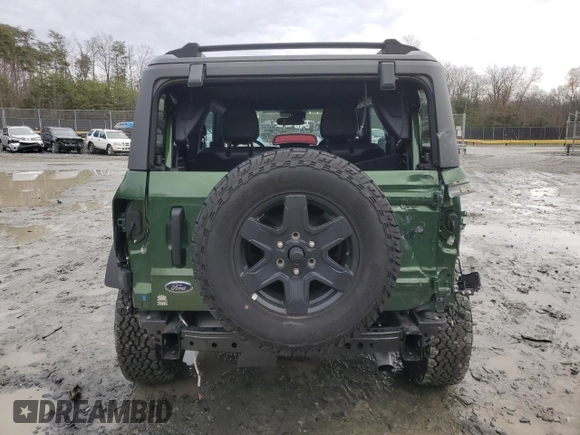 2024 Ford Bronco Black Diamond with VIN 1FMDE1AH1RLA36378, listed as a Copart auction lot 84900334 with 9,214 mi miles and Salvage title. Bid and sale history available at DreamBid. Image 6.