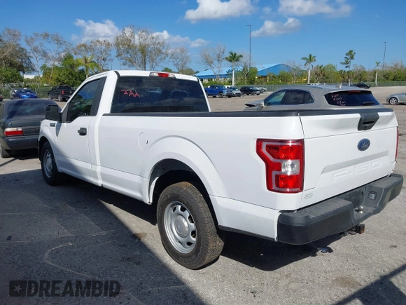 2020 Ford F-150 XL with VIN 1FTMF1CB2LKD11974, listed as a IAAI auction lot 41523698 with 123,187 mi miles and . Bid and sale history available at carsss.com. Image 3.