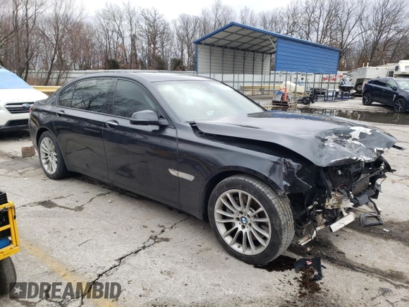 2013 BMW 7 Series 750Li with VIN WBAYE8C5XDD131670, listed as a Copart auction lot 44217435 with 80,122 mi miles and Salvage title. Bid and sale history available at DreamBid. Image 4.