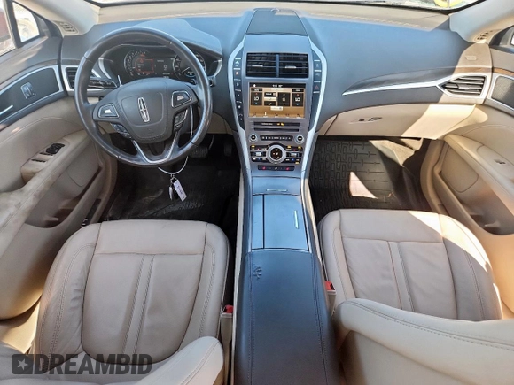 2017 Lincoln MKZ Select with VIN 3LN6L5C97HR657121, listed as a Copart auction lot 61085835 with 62,375 mi miles and Salvage title. Bid and sale history available at DreamBid. Image 8.