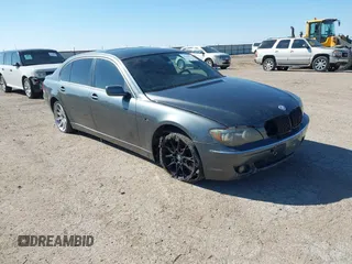 2007 BMW 7 Series 750Li with VIN WBAHN83517DT74031, listed as a IAAI auction lot 41644422 with 1 mi miles. Bid and sale history available at carsss.com. Image 1.
