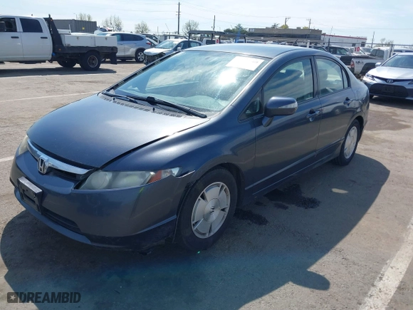 2008 Honda Civic Hybrid with VIN JHMFA36258S031535, listed as a IAAI auction lot 41888669 with 257,739 mi miles. Bid and sale history available at carsss.com. Image 17.