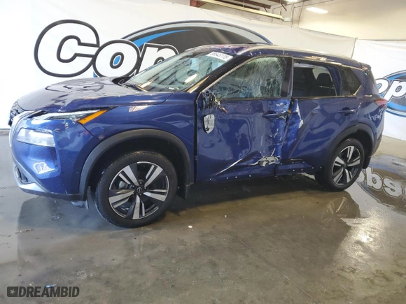 2023 Nissan Rogue SL with VIN 5N1BT3CA5PC750147, listed as a Copart auction lot 88645115 with 51,687 mi miles and Salvage Title. Bid and sale history available at carsss.com. Image 1.