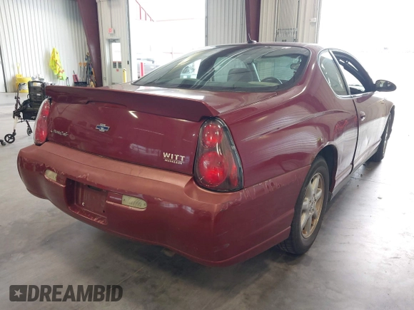2005 Chevrolet Monte Carlo LS с VIN 2G1WW12E959311651, выставлен на аукционе IAAI как лот 42509406 с пробегом 270 914 миль миль и . История ставок и продаж доступна на DreamBid. Изображение 4.