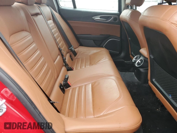 2019 Alfa Romeo Giulia Ti Sport with VIN ZARFANBN5K7608769, listed as a Copart auction lot 48581974 with 0 mi miles and Salvage Title. Bid and sale history available at carsss.com. Image 10.