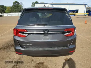2024 Honda Odyssey EX-L with VIN 5FNRL6H6XRB016148, listed as a Copart auction lot 50639375 with 27,113 mi miles and Salvage Title. Bid and sale history available at DreamBid. Image 6.