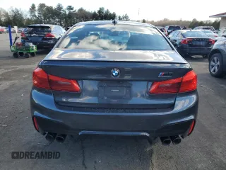 2020 BMW M5 Competition with VIN WBSJF0C03LCE45278, listed as a Copart auction lot 48372795 with 0 mi miles and Salvage Title. Bid and sale history available at carsss.com. Image 6.