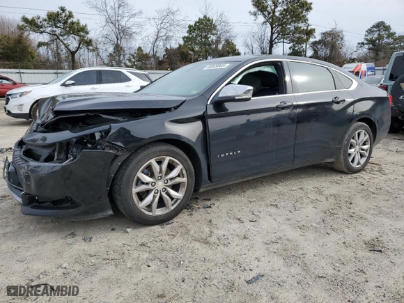 2017 Chevrolet Impala LT with VIN 1G1105S36HU185208, listed as a Copart auction lot 48069865 with 102,662 mi miles and Salvage Title. Bid and sale history available at carsss.com. Image 1.