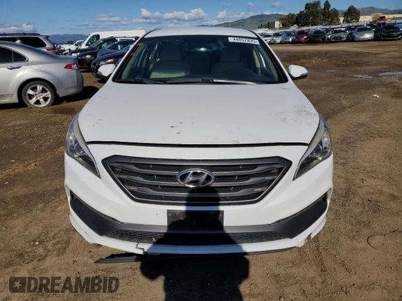 2017 Hyundai Sonata Sport with VIN 5NPE34AF1HH504434, listed as a Copart auction lot 44052835 with 115,837 mi miles and Salvage Title. Bid and sale history available at DreamBid. Image 5.