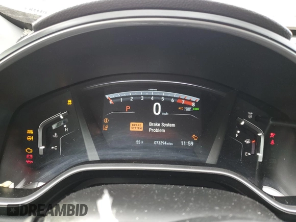 2018 Honda CR-V EX with VIN 7FARW1H59JE001537, listed as a Copart auction lot 80751724 with 73,294 mi miles and Salvage Title. Bid and sale history available at carsss.com. Image 9.
