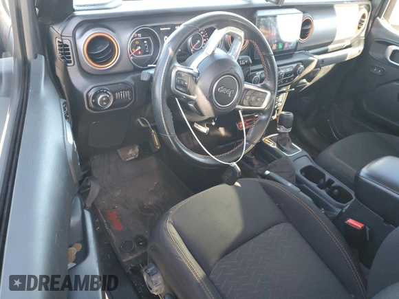 2021 Jeep Gladiator Mojave with VIN 1C6JJTEG1ML610770, listed as a Copart auction lot 41692045 with 53,970 mi miles and Salvage Title. Bid and sale history available at DreamBid. Image 8.