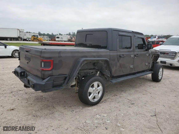 2021 Jeep Gladiator Texas Trail with VIN 1C6JJTAM7ML546309, listed as a Copart auction lot 67405254 with 0 mi miles and Salvage Title. Bid and sale history available at carsss.com. Image 3.
