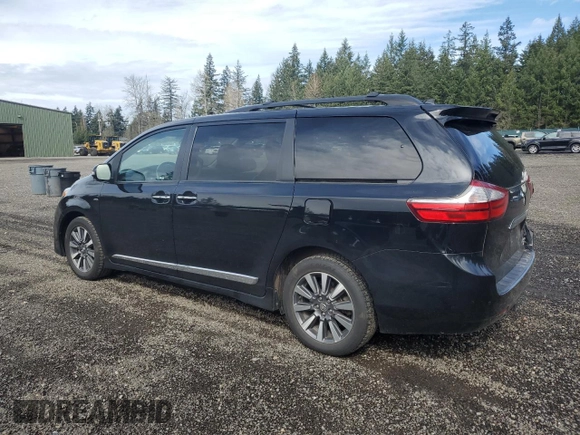 2018 Toyota Sienna XLE with VIN 5TDDZ3DC5JS203056, listed as a Copart auction lot 50611015 with 225,584 mi miles and Salvage Title. Bid and sale history available at carsss.com. Image 2.