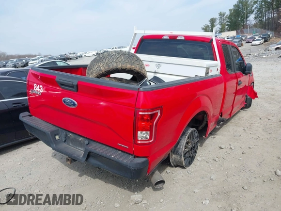 2015 Ford F-150 XL with VIN 1FTEX1CF4FFB01314, listed as a IAAI auction lot 41793296 with 141,347 mi miles. Bid and sale history available at carsss.com. Image 4.