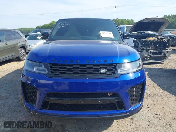 2021 Land Rover Range Rover Sport SVR with VIN SALWZ2RE4MA781110, listed as a IAAI auction lot 42143199 with 26,473 mi miles and . Bid and sale history available at DreamBid. Image 12.