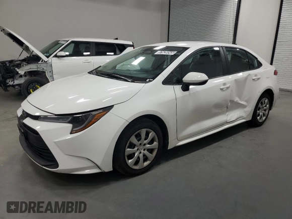 2023 Toyota Corolla LE z VIN 5YFB4MDE9PP045982, wystawiony jako Copart lot #57639345 z przebiegiem 59 099 mil mil oraz Szkoda całkowita • Salvage title. Historia ofert i sprzedaży dostępna na DreamBid. Obrazek 1.