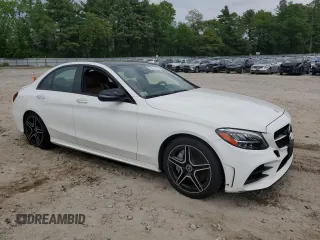 2019 Mercedes-Benz C 300 with VIN 55SWF8EB0KU284346, listed as a Copart auction lot 58927195 with Not provided miles and Salvage title. Bid and sale history available at DreamBid. Image 4.