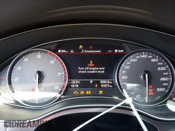 2017 Audi S7 Premium Plus z VIN WAUWFAFC5HN095926, wystawiony jako Copart lot #53796575 z przebiegiem 81 677 mil mil oraz Szkoda całkowita • Salvage title. Historia ofert i sprzedaży dostępna na DreamBid. Obrazek 9.