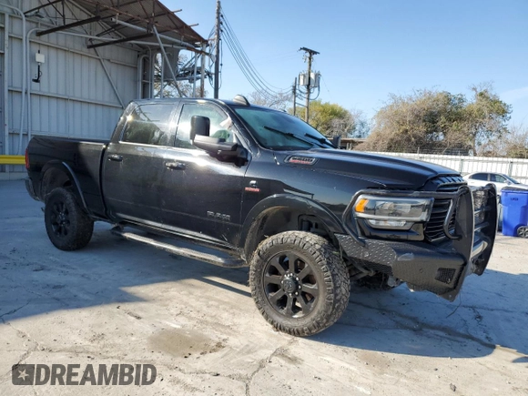 2019 Ram 2500 Laramie with VIN 3C6UR5FLXKG589053, listed as a Copart auction lot 84623114 with 0 mi miles and Salvage Title. Bid and sale history available at carsss.com. Image 4.